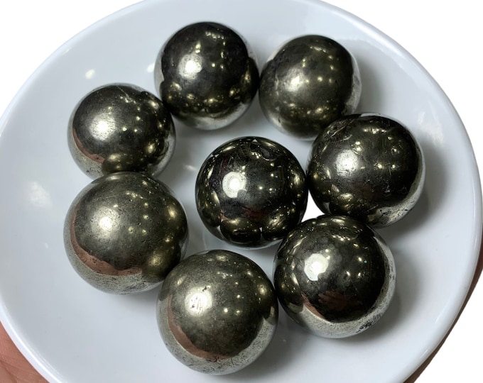 Golden Colour Beautiful Pyrite Spheres, Pyrite Spheres, Pyrite Mini Spheres, Golden Pyrite Spheres, Lustrous Pyrite Spheres, Pyrite Balls