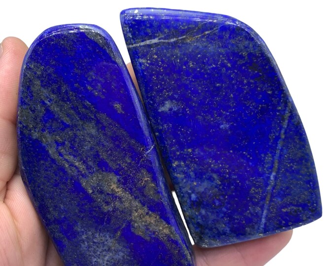 2 Pieces Lapis Lazuli, Lapis Lazuli Free Form, Lapis Free Form, Lapis Blue Free Form, Lapis Lazuli Display, Lapis Lazuli Blue Free Form 323g