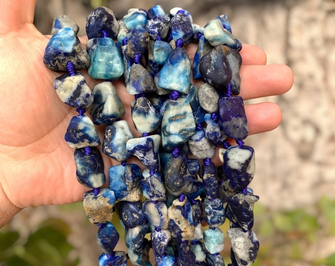 Best Quality Fluorescent Blue Afghanite, Fluorescent Afghanite Strands, Afghanite Stone, Fluorescent Afghanite Strands, Afghanite
