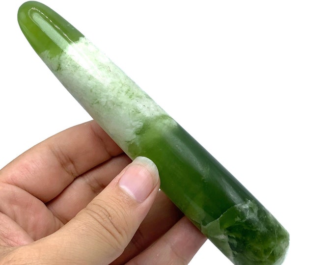 182g Green Colour Afghan Jade, Green Afghan Jade Wands, Jade Towers, Green Jade Wands, Jade Wands, Jade Stone Wands, Green Jade, Jade