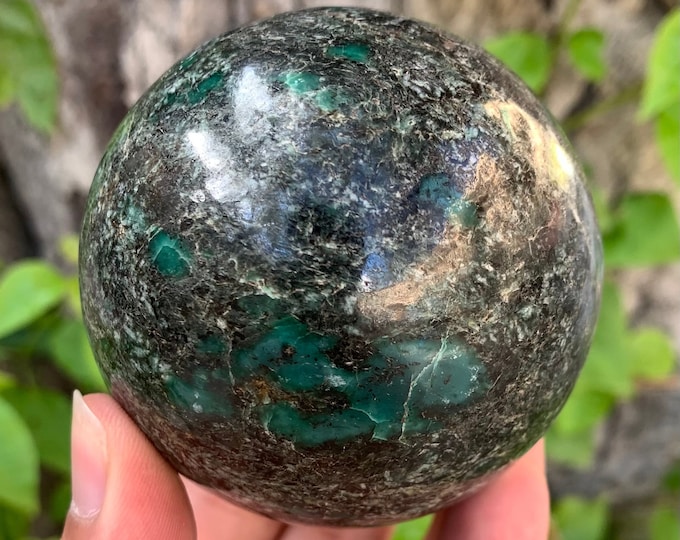 545g Beautiful Green Hydro Garnet Sphere, Hydro Garnet Sphere, Hydro Garnet Ball, Hydro Garnet Green Sphere, Hydro Garnet Crystal Sphere