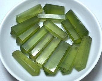 A++ Quality Green Transparent Serpentine Crystals, Serpentine Crystals, Green Serpentine Crystals, Green Serpentine, Green Serpentine Stone