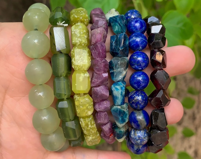 Natural Beads Bracelets, Natural Bracelets, Beads Bracelets, Natural Stone Bracelets, Handmade Bracelets For Men & Women, Healing Bracelets