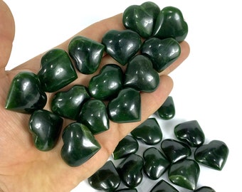 Nephrite Jade Mini Hearts, Nephrite Jade Heart, Jade Heart, Jade Hearts, Nephrite Jade Hearts, Nephrite Stone Hearts, Nephrite Jade, Jade