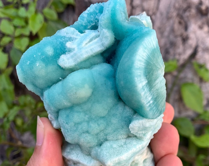 460 Grams Natural Beautiful Blue Aragonite Specimen, Aragonite Specimen, Blue Aragonite Specimen, Aragonite Crystal Specimen, Blue Aragonite