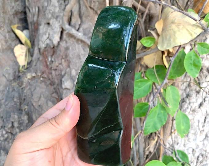 593g Nephrite Jade, Nephrite Jade Free Form, Green Nephrite Jade, Jade Stone, Nephrite Jade Stone, Jade Free Freeform, Nephrite Jade, Jade