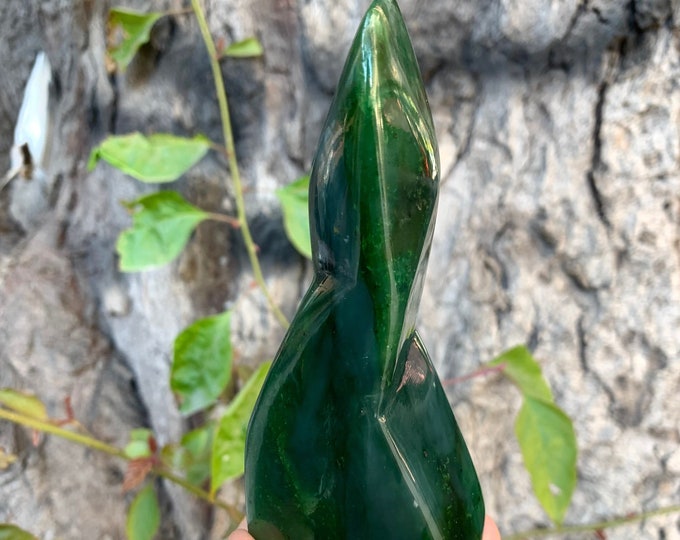 369g Best Quality Green Nephrite Jade, Nephrite Jade Free Form, Nephrite Jade, Jade, Nephrite Jade Stone, Jade Free Freeform, Nephrite, Jade