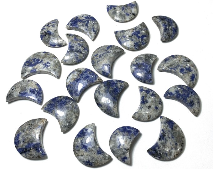 Beautiful Afghan K2 Jasper Mini Moons, K2 Jasper Moons, K2 Azurite Moons, K2 Azurite Moon, K2 Jasper Stone, Mini Polished Stone Half Moon