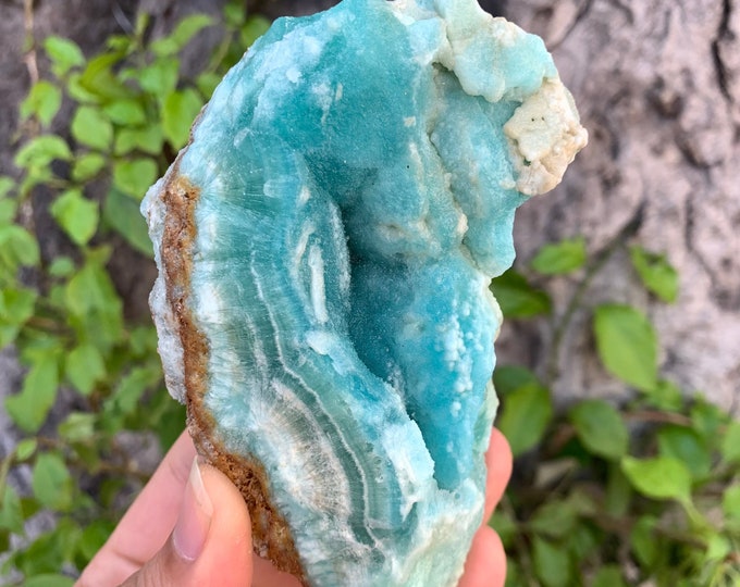 415g Beautiful Blue Aragonite Specimen, Aragonite Stone Specimen, Aragonite Specimen, Blue Aragonite, Natural Aragonite Specimen, Aragonite