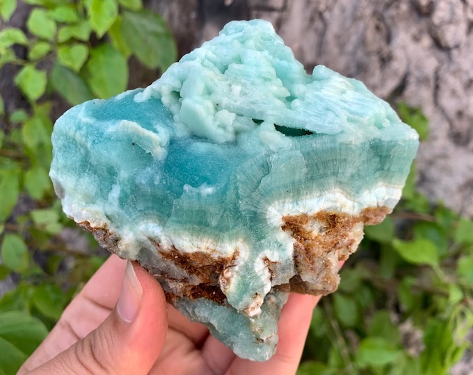 330 Grams Natural Beautiful Blue Aragonite Specimen, Aragonite Specimen, Blue Aragonite Specimen, Aragonite Crystal Specimen, Blue Aragonite