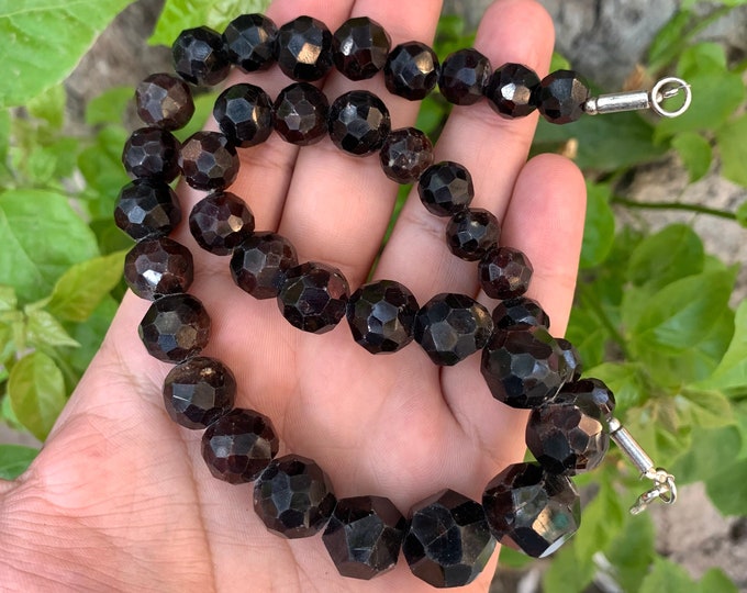 Beautiful Faceted Almandine Garnet Beads Strand, Garnet Beads Strand, Facet Beads Garnet Strand, Garnet Strand, Garnet Beads Strand, Garnet