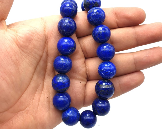 Lapis Lazuli Blue Beautiful Beads Strand 157 Grams