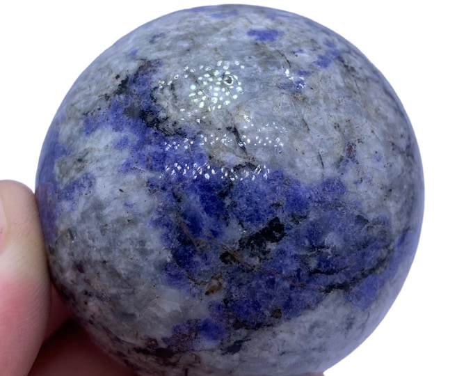 Best Quality Blue Color K2 Jasper Ball, K2 Jasper Sphere, K2 Azurite Ball, K2 Azurite Sphere, K2 Jasper Stone 285 Grams