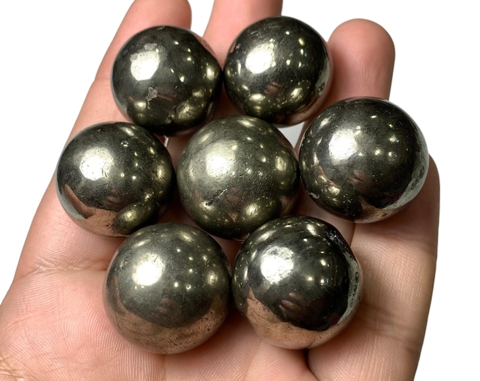 Beautiful Golden Colour Pyrite Spheres, Pyrite Spheres, Pyrite Mini Spheres, Golden Pyrite Spheres, Lustrous Pyrite Spheres, Pyrite Balls