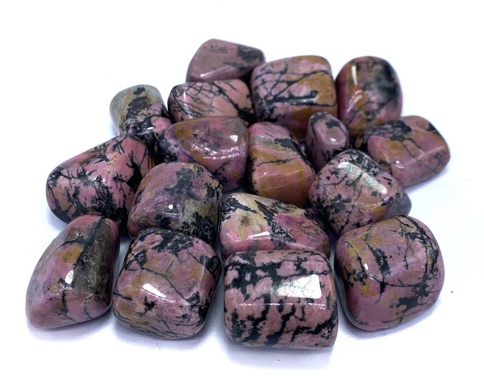 100g Best Quality Pink Rhodonite Tumbles, Pink Rhodonite Tumbles, Rhodonite Tumbles, Rhodonite Stone, Pink Rhodonite, Rhodonite Sone