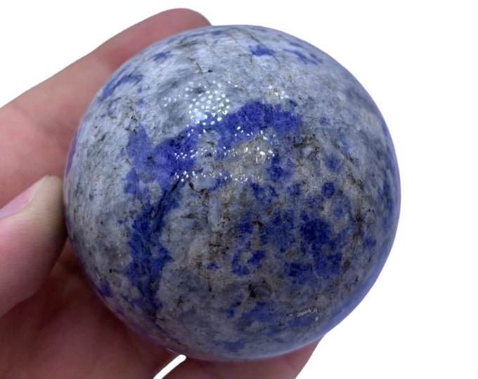 Amazing Quality Blue Color K2 Jasper Ball, K2 Jasper Sphere, K2 Azurite Ball, K2 Azurite Sphere, K2 Jasper Stone 315 Grams