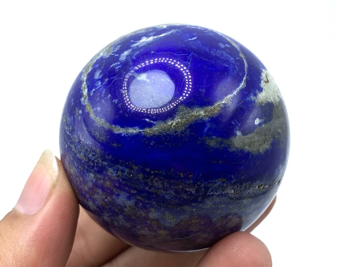 270 Grams Best Quality Lapis Lazuli Sphere, Lapis Sphere, Lapis Lazuli Ball, Lapis Lazuli Sphere, Lapis Crystal Sphere, Lapis Crystal Ball