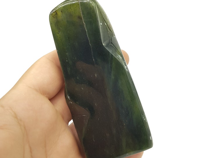 265 Grams Amazing Quality Green Color Jade Free Form, Jade Stone, Jade Free Form Crystal, Green Stone, Jade Free Form