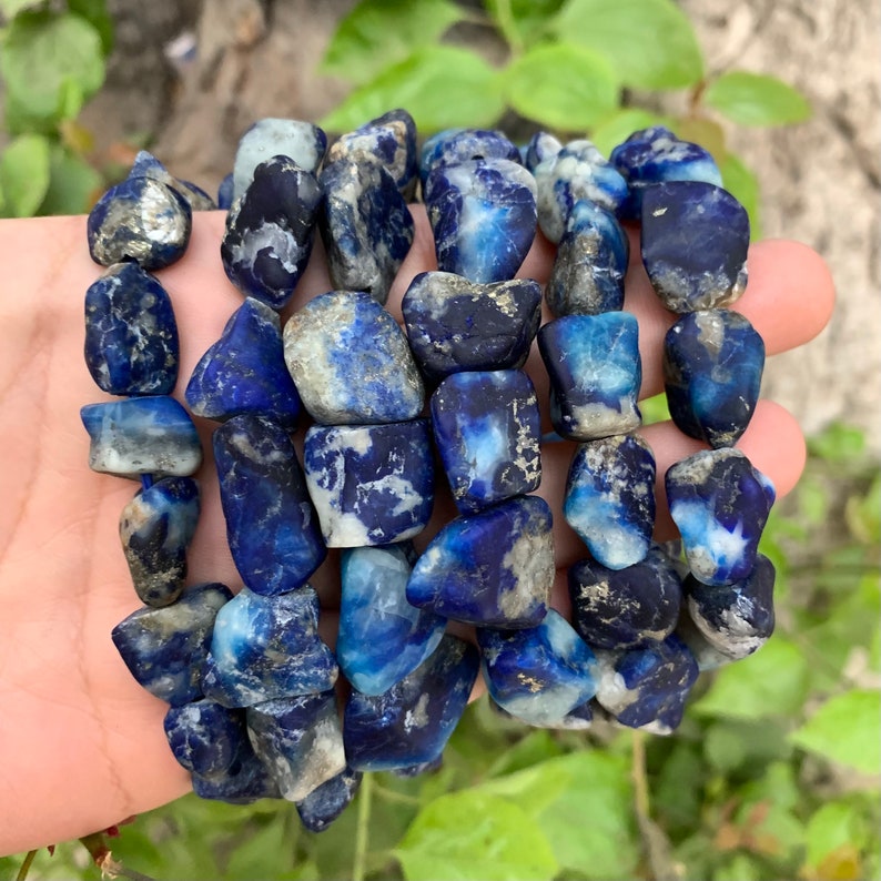 Best Quality Fluorescent Blue Afghanite, Fluorescent Afghanite Bracelets, Afghanite Stone, Fluorescent Afghanite Bracelets, Afghanite image 5