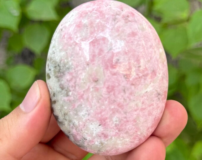137g Rhodochrosite Palm Stone, Rhodochrosite Palm Stone, Red Rhodochrosite, Red Rhodochrosite Palm Stone, Rhodochrosite Crystal Palmstone