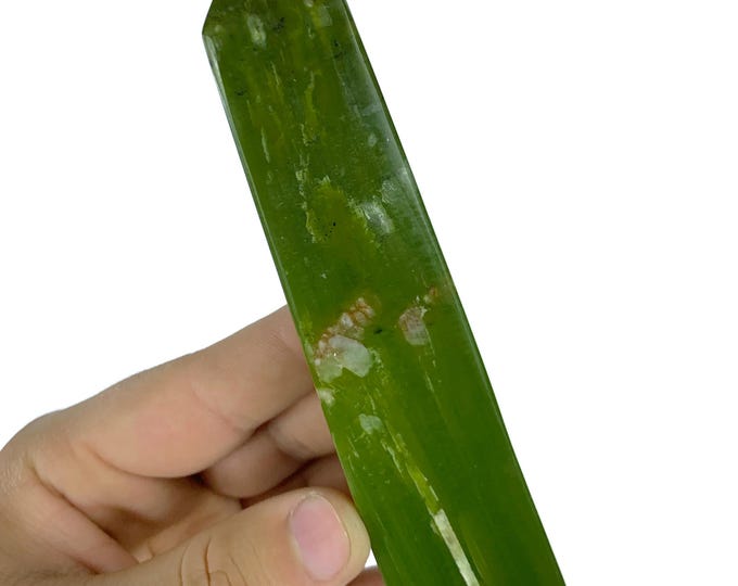 240g Great Quality Green Color Tremolite Tower,Obelisk, Tremolite Stone, Green Tremolite, Tower, Tremolite Obelisk, GreenTremolite Obelisk