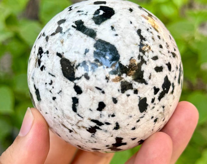 680g Black Tourmaline Sphere, Black Tourmaline Ball, Tourmaline Black Sphere, Tourmaline Black Ball, Black Tourmaline Stone Ball, Tourmaline