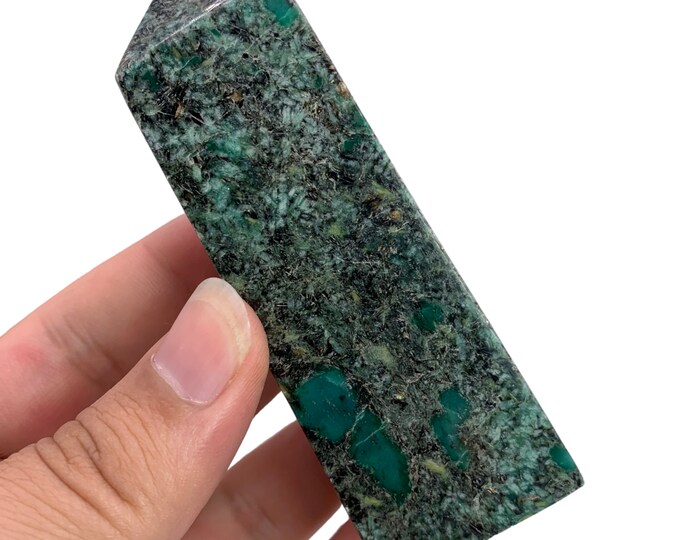 200g Beautiful Green Hydro Garnet Tower, Hydro Garnet Obelisk, Hydro Garnet Tower, Hydro Garnet Green Tower, Hydro Garnet Crystal Tower