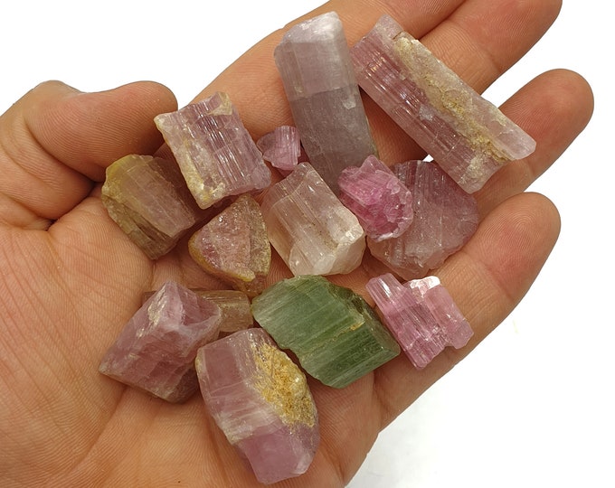 Super Quality Pink Color Tourmaline Crystals, Pink Tourmaline, Tourmaline Crystals, Pink Stone 135 Grams