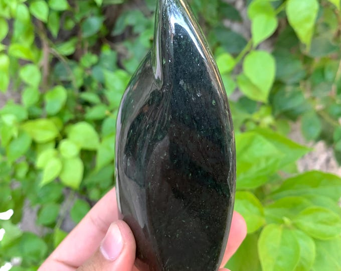 375g Best Quality Natural Dark Green Nephrite Jade Free Form, Nephrite Jade, Nephrite Jade Free Form, Nephrite Free Form, Jade Free Form