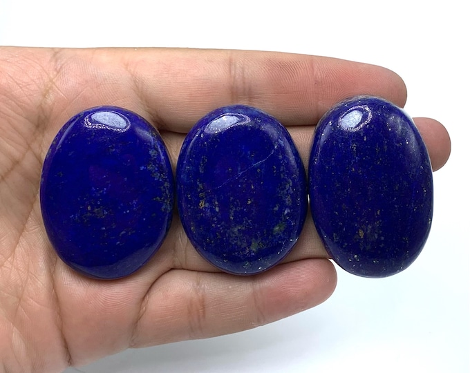 Lapis Lazuli Cabochons, Lapis Cabochons, Lapis Lazuli Cabs, Lapis Blue Cabochons, Blue Lapis Cabochons, Lapis Oval Cabochons, Lapis Lazuli