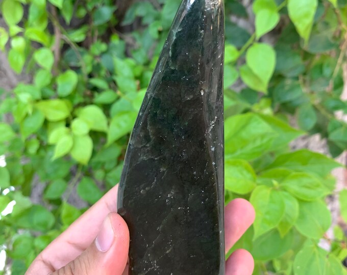 380g Best Quality Natural Dark Green Nephrite Jade Free Form, Nephrite Jade, Nephrite Jade Free Form, Nephrite Free Form, Jade Free Form