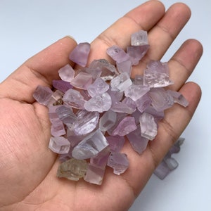 260 Grams Top Quality Pink Color Kunzite Crystals, Pink Kunzite, Kunzite Crystals