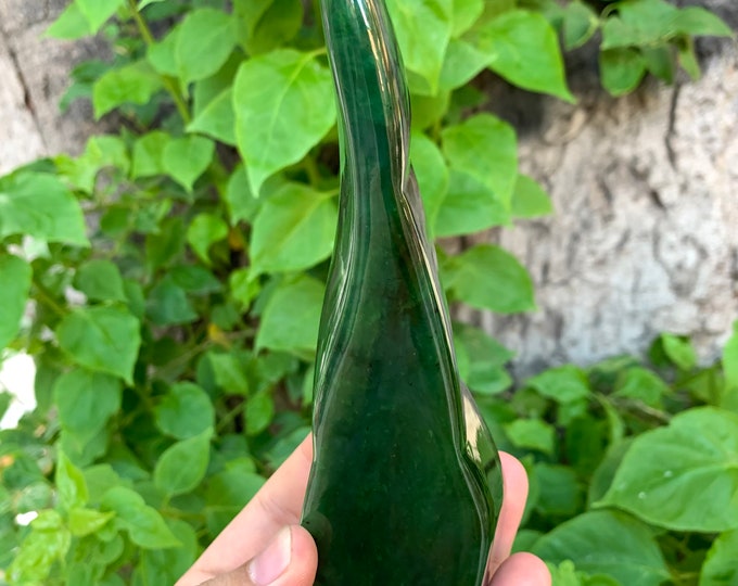 478g Top Quality Natural Green Nephrite Jade Free Form, Nephrite Jade, Nephrite Jade Free Form, Nephrite Free Form, Jade Free Form, Nephrite