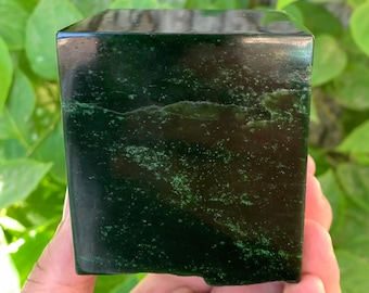860 Grams Green Nephrite Jade Cubic Piece, Nephrite Jade, Nephrite Cubic Piece, Jade Cubic, Green Nephrite, Nephrite Jade Stone, Green Jade