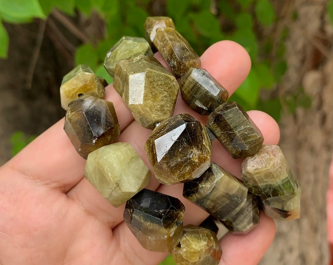 Tourmaline Faceted Bracelets, Tourmaline Bracelets, Green Tourmaline Bracelets, Tourmaline, Tourmaline Stone, Tourmaline Stone Bracelets