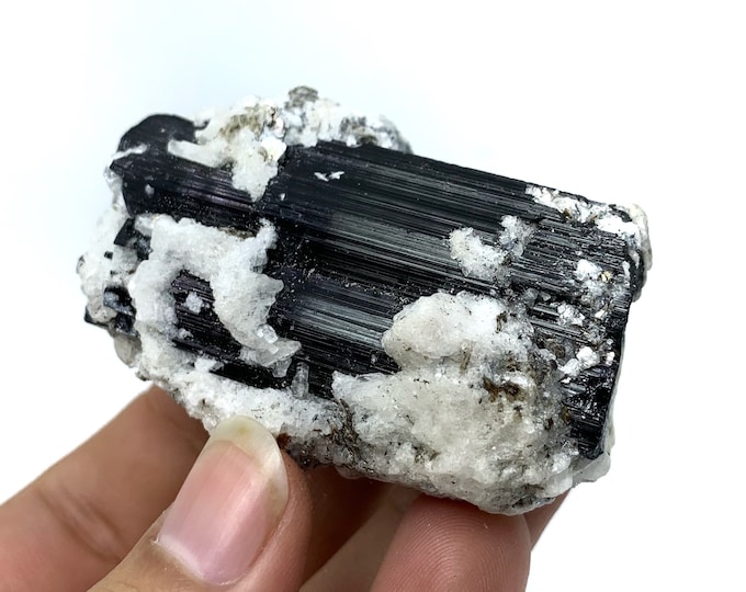 128 Grams Black Tourmaline , Black Tourmaline Crystal, Tourmaline Crystal Specimen, Black Tourmaline Specimen, Tourmaline Crystal, Crystals