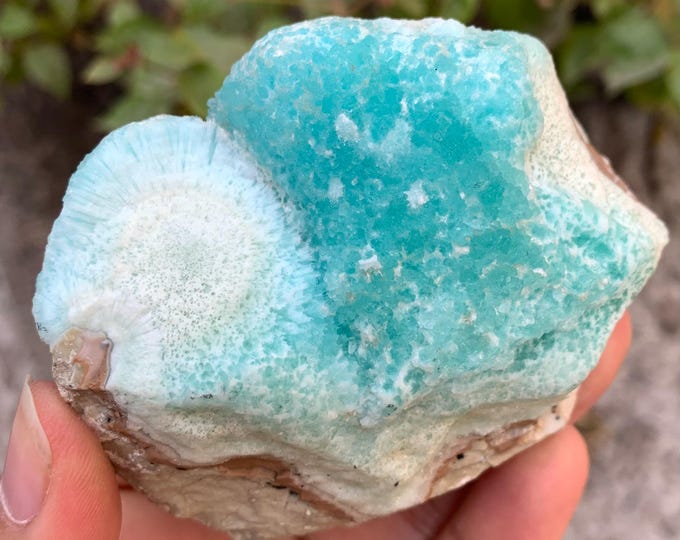 280g Beautiful Blue Aragonite Specimen, Aragonite Stone, Aragonite Specimen, Aragonite Blue Specimen, Specimen, Blue Aragonite Specimen