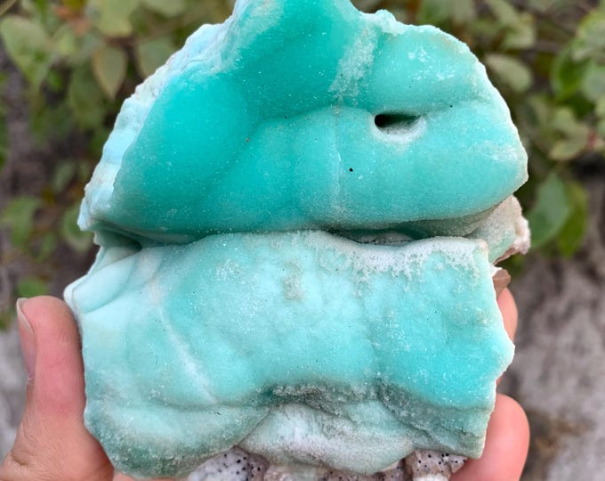 580g Beautiful Color Aragonite Specimen, Aragonite Stone, Aragonite Specimen, Aragonite Blue Specimen, Specimen, Blue Aragonite Specimen