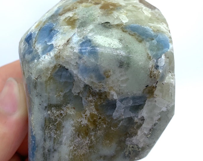245g Beautiful UV Reactive Hackmanite Two Sides Polished Free Form, Hackmanite Stone, Hackmanite, Fluorescent Hackmanite, Hackmanite Stone