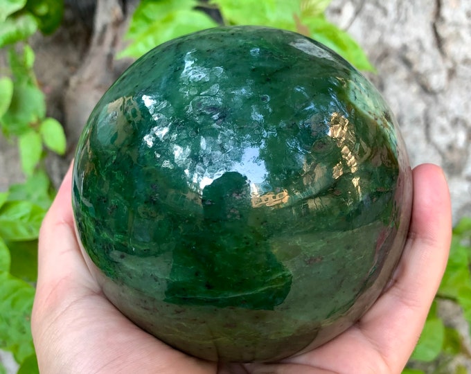 2 Kg Huge Best Quality Green Nephrite Jade, Nephrite Jade, Green Nephrite Jade Sphere, Jade Sphere, Nephrite Sphere, Jade Stone Sphere, Jade