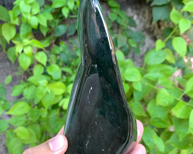 530g Beautiful Natural Dark Green Nephrite Jade Free Form, Nephrite Jade, Nephrite Jade Free Form, Nephrite Free Form, Jade Free Form