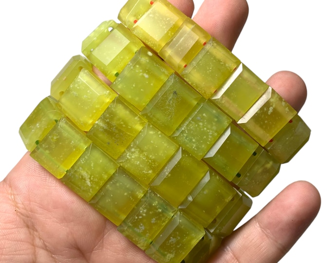 AAA Quality Yellow Transparent Yellow Serpentine Bracelet, Serpentine Bracelet, Serpentine Stone Bracelet, Yellow Serpentine, Bracelet