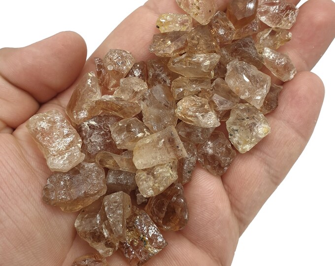 Great Quality Orange Color Topaz Crystals ,Orange Topaz, Topaz Crystals, Topaz Stone 145 Grams