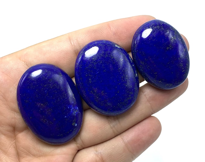 Lapis Lazuli Cabochons, Lapis Cabochons, Lapis Lazuli Cabs, Lapis Blue Cabochons, Blue Lapis Cabochons, Lapis Oval Cabochons, Lapis Lazuli