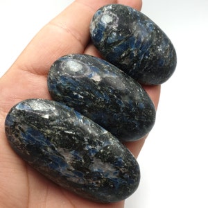Great Quality Blue Color Apatite Palms, Massages, Palm, Apatite Massages, Blue Apatite Palms, Apatite Palms, Massages 3 Pcs