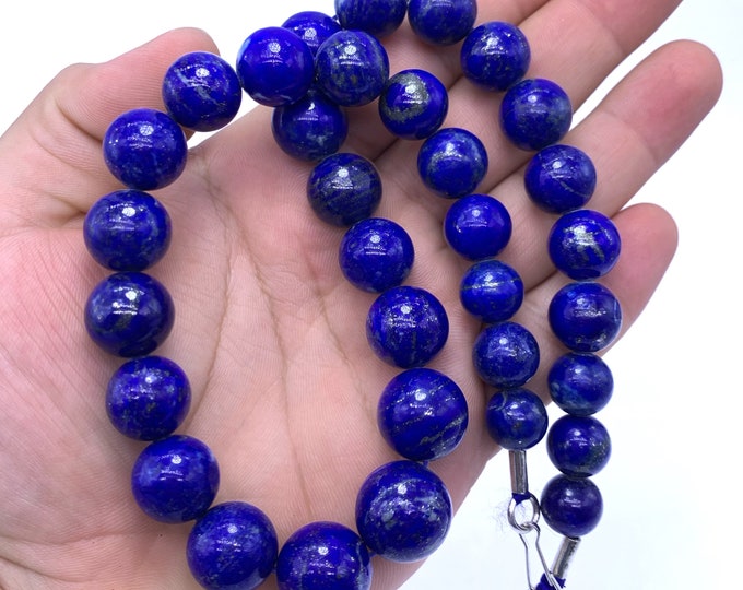 135 Grams Best Quality Blue Color Lapis Lazuli Beads Strand, Lapis Stone, Lapis Beads, Lapis Beads Strand