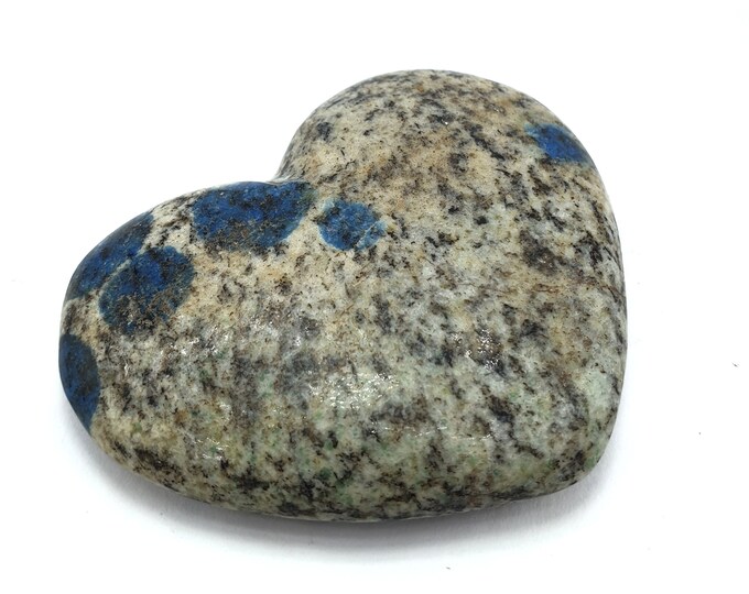 Beautiful Blue Color K2 Jasper Heart, K2 Jasper, K2 Azurite Heart, K2 Azurite Heart, K2 Jasper Stone