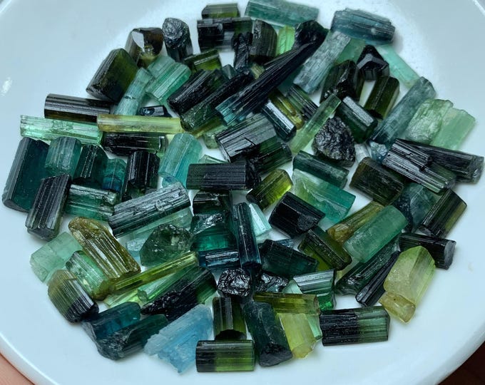 325 Ct's Natural Beautiful Mix Color Tourmaline Crystals, Tourmaline Crystals, Natural Tourmaline Crystals, Tourmaline Stone Crystals