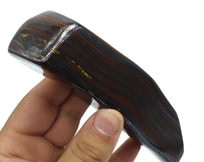 540g Best Quality Tiger Iron Stone, Tiger Iron Free Form, Tiger Eye Iron Free Form