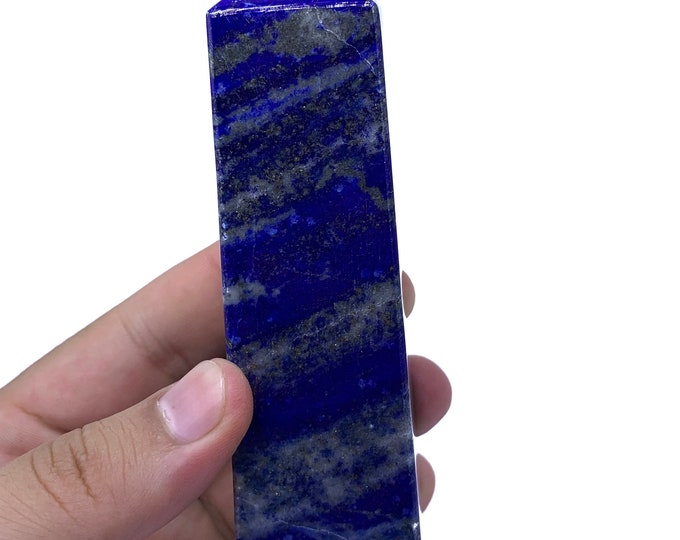 280 Grams Great Quality Lapis Lazuli Tower, Lapis Tower, Lapis Lazuli Obelisk, Lapis Obelisk, Lapis Lazuli Oblique, Lapis Lazuli Stone